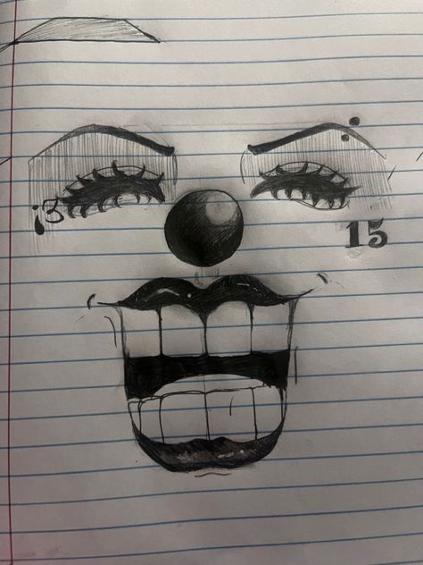 I Only Have Eyes For You Drawing Tiktok Trend, Chicana Clown Drawing, Smile Now Cry Later Draw, Easy Chicano Art, Evil Clowns Drawing, Gangsta Drawings Easy, Cholo Drawing Easy, Oldies Drawings Easy, Crosses Drawings