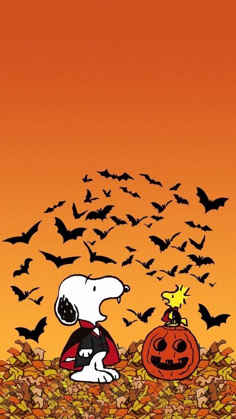 Bolo Snoopy, Peanuts Wallpaper, Helloween Wallpaper, October Wallpaper, Halloween Wallpaper Iphone Backgrounds, Halloween Wallpaper Backgrounds, Charlie Brown Halloween, Peanuts Halloween, Halloween Wallpaper Cute