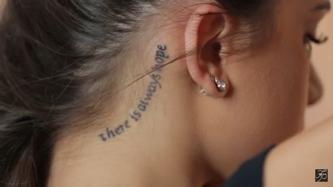 Flavia Pavanelli - “there is always hope” Hope Tattoo, There Is Always Hope, New Years Eve Party, Inspirational Tattoos, Behind Ear Tattoo, Piercings, Tattoos, Hair Styles