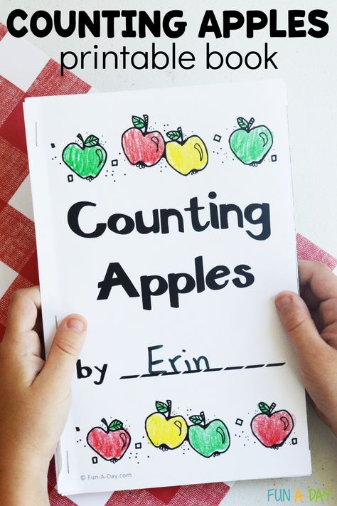 Free Apple Printables For Preschool, Prek Small Group Ideas, Apple Books Preschool, Apple Math Activities Preschool, Apple Books For Preschool, Apples Preschool Activities, 10 Apples Up On Top Craft, Counting Apples Free Printable, Kindergarten Apple Theme