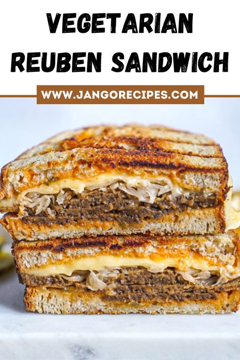 In this blog i will share with you a vegetarian reuben sandwich recipe that is extremely delicious. #VegetarianReubenSandwichRecipe #SandwichRecipe Vegetarian Reuben Sandwich, Vegan Reuben Sandwich, Vegetarian Reuben, Reuben Sandwich Recipe, Vegetarian Sandwich Recipes, Tempeh Bacon, Reuben Sandwich, Open Faced Sandwich, Toast Sandwich