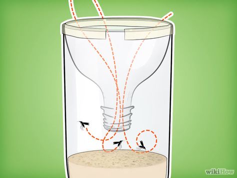 It's summer and the mosquitoes are out in full effect!  Clear them out of your home with these easy, DIY mosquito trap!  |  Tucson Rental Homes Mosquito Trap Diy, Mosquito Traps, Homemade Essential Oil, Mosquito Trap, Diy Cleaners, Bugs And Insects, Mosquito Repellent, Plastic Bottle, Plastic Bottles