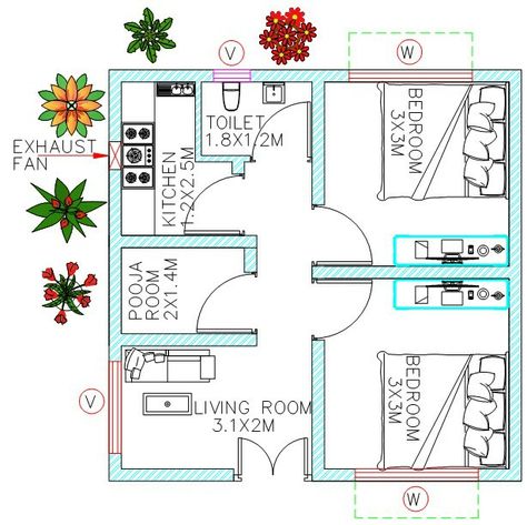 AREA- 500SQ.FT BEDROOMS-2 KITCHEN-1 POOJA ROOM-1 TOILET-1 LIVING ROOM Comfortable 2BHK house in 500sq.ft For more Designs: contact-7904741707 2bhk House Plan With Pooja Room, 2 Bhk House Plan With Pooja Room, 500 Sq Ft House Plans 2 Bedroom, 500 Sq Ft House Plans, 1200sq Ft House Plans, 500 Sq Ft House, 1200 Sq Ft House, 2bhk House Plan, Free House Plans