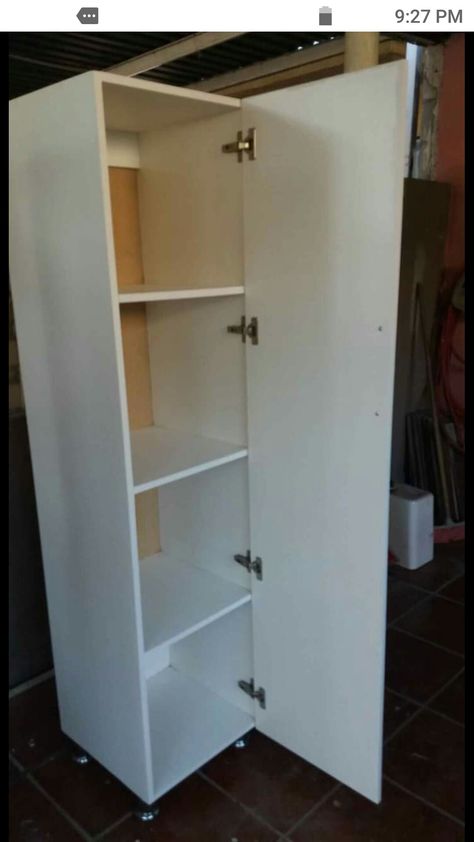 Single Door Cupboard Design, Salon Locker Ideas, Single Cupboard Design, Wood Clothing Rack, Single Door Wardrobe, Study Table And Chair, Kitchen Decor Collections, Small Storage Cabinet, Floating Bookshelves