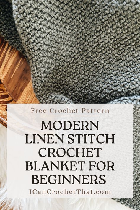 Discover the joy of crochet with this easy linen stitch blanket pattern! Perfect for beginners, this lightweight and soft throw is a quick project that yields beautiful results. Enjoy making this stylish and minimalist crochet blanket. #LinenStitchCrochet #CrochetBlanketForBeginners Easy One Stitch Crochet Blanket, Crochet Blanket One Stitch, Easy Modern Crochet Blanket, How To Crochet The Linen Stitch, Weight 5 Yarn Crochet Blanket, 6.5 Mm Crochet Hook Patterns, Quick Stitch Crochet Blanket, Linen Stitch Crochet Baby Blanket, Best Stitch For Crochet Blanket