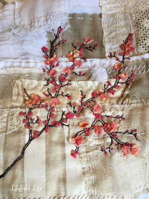 Lilyfield Life: the lost art of slow stitching - Forage by Lisa Mattock Lisa Mattock, Textile Art Embroidery, Stitching Embroidery, Fabric Journals, Lost Art, Silk Ribbon Embroidery, Slow Stitching, Hand Embroidery Stitches, Sewing Art