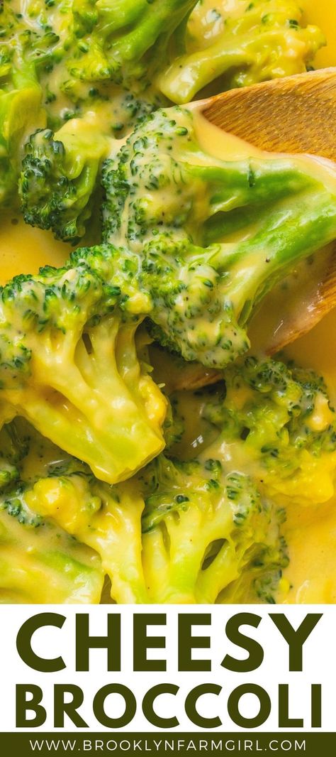 Cheesy Broccoli For Baked Potatoes, Brocolli And Cheese Casserole Recipes Easy, Cheese And Broccoli Recipes, Easy Sides For Dinner Vegetables, Cheddar Broccoli Recipes, Broccoli Recipes With Cheese, How To Make Cheesy Broccoli, Supper Ideas With Vegetables, Baked Cheese Broccoli