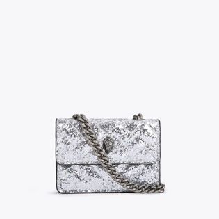 Kurt Geiger Micro Bag, Micro Kensington Bag, Kurt Geiger Bag, Micro Bags, Silver Bag, Glitter Bag, Grey Shoulder Bag, Micro Bag, Handbag Essentials