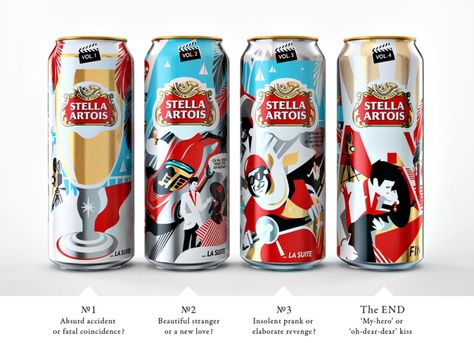 Limited Edition Packaging, Stella Artois, Beer Packaging, Beer Design, Coors Light Beer Can, Beer Label, Creative Packaging Design, Creativity And Innovation, Packaging Design Inspiration