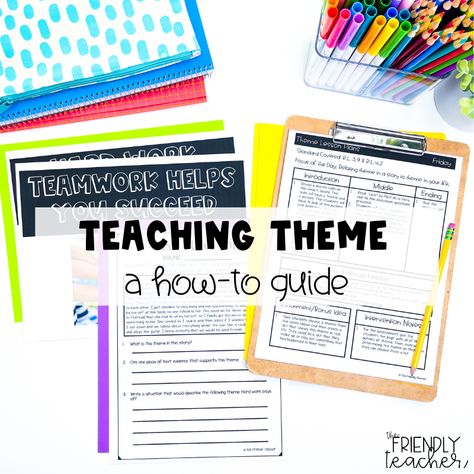 Do you want to learn how to teach theme? Well, this blog post will do just that! A huge list of theme activities, with a freebie, included! Teaching Theme, Student Interview, Pixar Shorts, Teaching Themes, Theme Activities, Theme Activity, Main Idea, Compare And Contrast, Word List