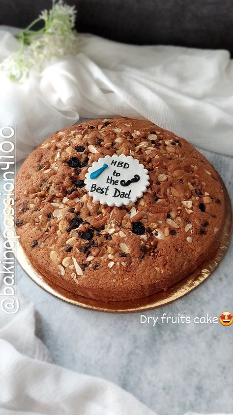 Dry fruits cake Dry Cake Decoration Ideas, Dry Fruits Cake, Dried Fruit Cake Recipe, Dry Fruit Cake, Fruits Cake, Tree Cupcakes, Dry Cake, Christmas Tree Cupcakes, Fruitcake Recipes