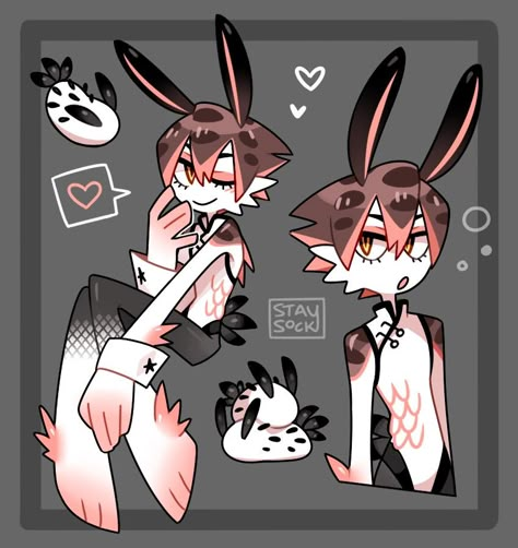 Seabunny Oc, Bunny Oc Design, Sea Bunny Oc, Cute Oc Art, Character Oc Art, Cute Ocs, Ocs Drawing, Bunny Oc, Sea Bunny