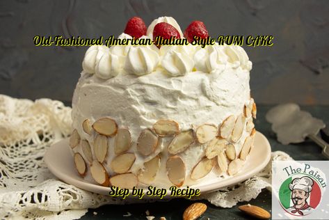 Italian Slang, Italian Rum Cake, Italian Sponge Cake, Rum Cake Recipe, Italian Cream Cakes, Italian Recipes Dessert, Italian Cake, Chocolate Pastry, Cake Mixture