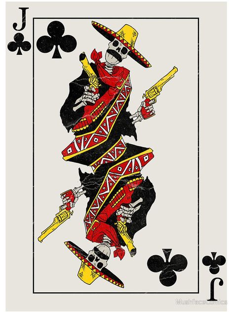 Jack of Clubs - playing cards by Mushface Comics Jack Of Clubs, Art Playing Cards, Playing Card Art, Playing Card Tattoos, King Of Clubs, Jack Tattoo, Jack Of Spades, Club Tattoo, Joker Images