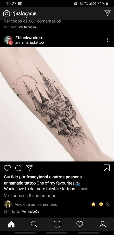 Walt Disney World Castle Tattoo, Disney Sleeve Tattoo Black And White, Disney Sketch Tattoo Sleeve, Large Disney Tattoos, Disney Tattoo Cover Up Ideas, Disney Arm Tattoos For Women, Disney Arm Sleeve Tattoos For Women, Disney Black And White Tattoo, Disney World Castle Tattoo