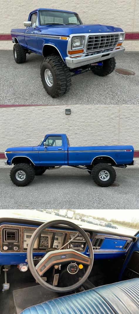 Custom Trucks For Sale, Ford Trucks For Sale, Custom Wheels Trucks, Truck Accessories Ford, 1979 Ford Truck, Diesel Trucks Ford, Trucks Lifted Diesel, Ford Ranger Truck, Lifted Ford