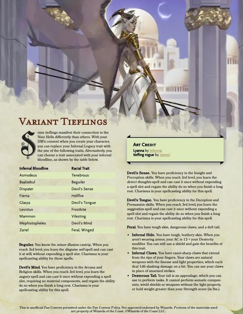 Tiefling Sorcerer, 5e Races, Dnd Tiefling, Dungeons And Dragons Rules, Dungeons And Dragons Races, Dnd Druid, D D Races, Dnd Stats, Create Your Character