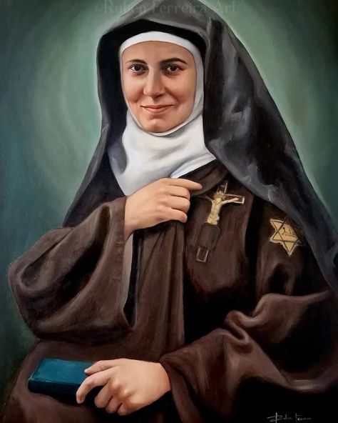 St Edith Stein, Carmelite Nuns, Women Saints, Carmelite Saints, Edith Stein, Saint Teresa, Bride Of Christ, Sacred Art, Catholic Faith