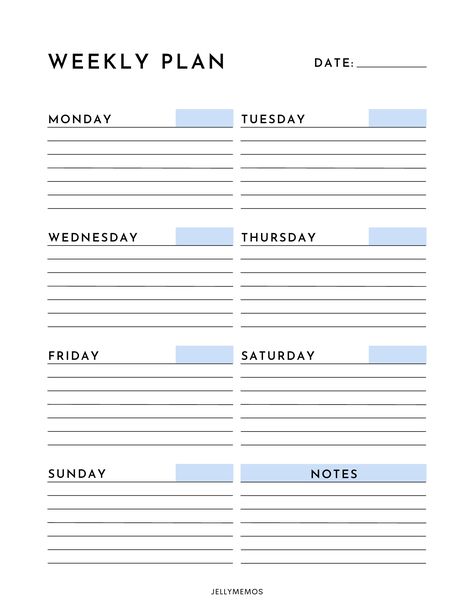 Free printable weekly planner in 10 cute colors! Digital or printable weekly schedule templates monthlyplannerprintabletemplates #plannerinserts📗 6 Week Planner Template, Weekly Schedule Template Aesthetic, Agriculture Pictures, Template Study, Best Weekly Planner, Weekly Checklist, Weekly Planner Design, Weekly Schedule Printable, Homework Planner