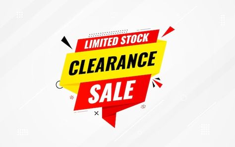 Clearance Sale Banner, Stock Clearance, Sale Banner, Banner Template, Clearance Sale, Business Card Design, Premium Vector, Business Card, Business Cards