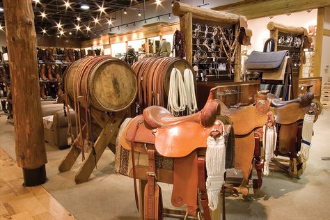 Pinto Ranch Houston tack & saddle shop! All saddles are handmade at our store by master craftsman Julio Peña. Western Shopping, Cowboy Store, Southern Aesthetic, St Regis Hotel, Equestrian Shop, Saddle Shop, Feed Store, Horse Shop, Tack Store