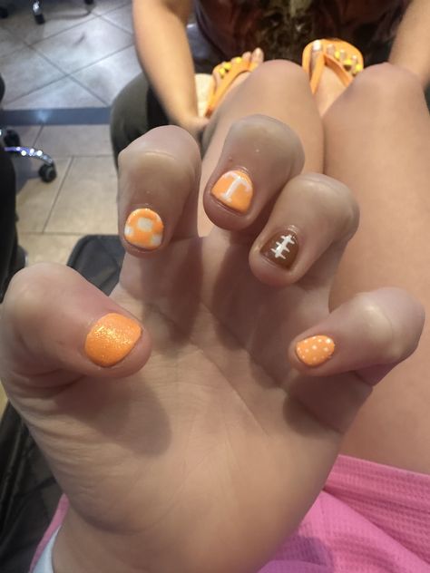 Tn Vols Nails, Tennessee Vols Nails, Vols Nails, Tn Vols, Tennessee, Nail Art, Festival, Nails, Quick Saves