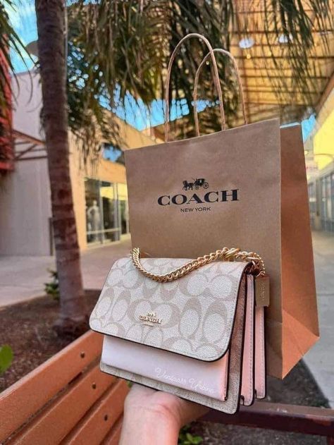 Coach Bags Aesthetic, Pretty Tote Bags, Purse Outfit, Expensive Bag, Beige Purses, Dream Bag, Luxury Bags Collection, Birthday Items, Handbag Essentials