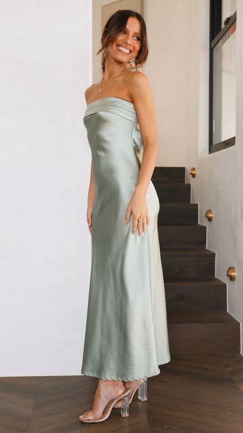 Miya Maxi Dress - Sage - Buy Women's Dresses - Billy J #Miya Maxi Dress - Sage - Buy Women's Dresses - Billy J #satin dresses #dresses #outfits #background #wallpaper Sage Green Maxi Dress, Silk Bridesmaid Dresses, Green Satin Dress, Green Formal Dresses, Sage Green Bridesmaid Dress, Sage Green Dress, Sage Dress, Maid Of Honour Dresses, Looks Party