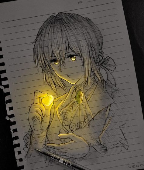 Name Drawings, Follow For Follow, Illumination Art, Cool Pencil Drawings, Portraiture Drawing, Glowing Art, Anime Canvas Art, Art Painting Gallery, Anime Canvas