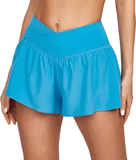 Flowy Athletic Shorts, Small Belly, Womens Running Shorts, Butterfly Shorts, Women Design, Shorts High Waisted, Running Shorts Women, Flowy Shorts, Shorts For Women