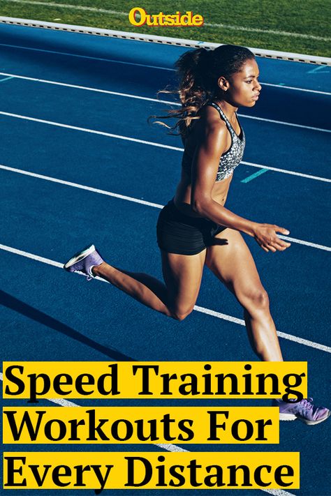 The best speed workouts for every running distance. #running #runningtips #runners #run Cross Country Running Pictures, Cross Country Running Training, Track Workout Training, Speed Workouts, Track Season, Track Workouts, Sprint Workout, Running Pictures, Running Drills