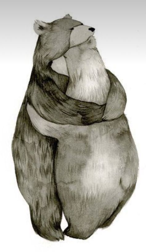 Bears Hugging Cartoon, Hugging Cartoon, Bears Hugging, Two Bears, Bears