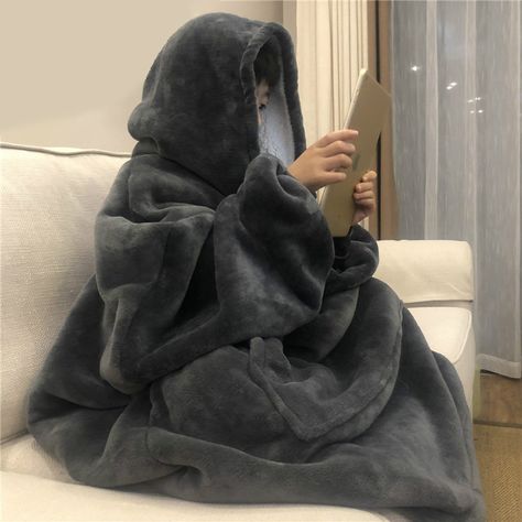 🔥Buy 1 for 1 free🔥 Winter Thick TV Blanket Hooded Sweatshirt Hoodie Blanket, Wearable Blanket, Blanket Wrap, Soft Hoodie, Hooded Blanket, Hooded Sweater, Oversize Hoodie, Cozy Blankets, Fleece Hoodie