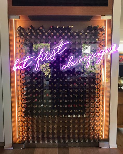 💚 pin | Hazel Eyes Co💚 | But First Champagne, Glam Bar, Ambiguous Quotes, Store Decoration, Gym Bar, Industrial Signage, Lite Brite, Commercial Signs, Quick Quotes