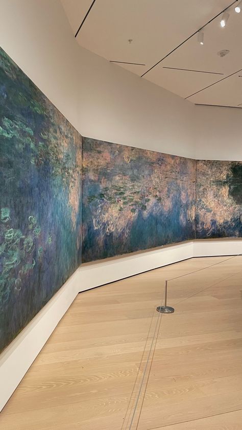 claude monet water lilies MoMA Moma Nyc, Water Lilies Painting, Claude Monet Water Lilies, Monet Water Lilies, The Museum Of Modern Art, Nyc Aesthetic, New York Aesthetic, Impressionist Paintings, Instagram Art