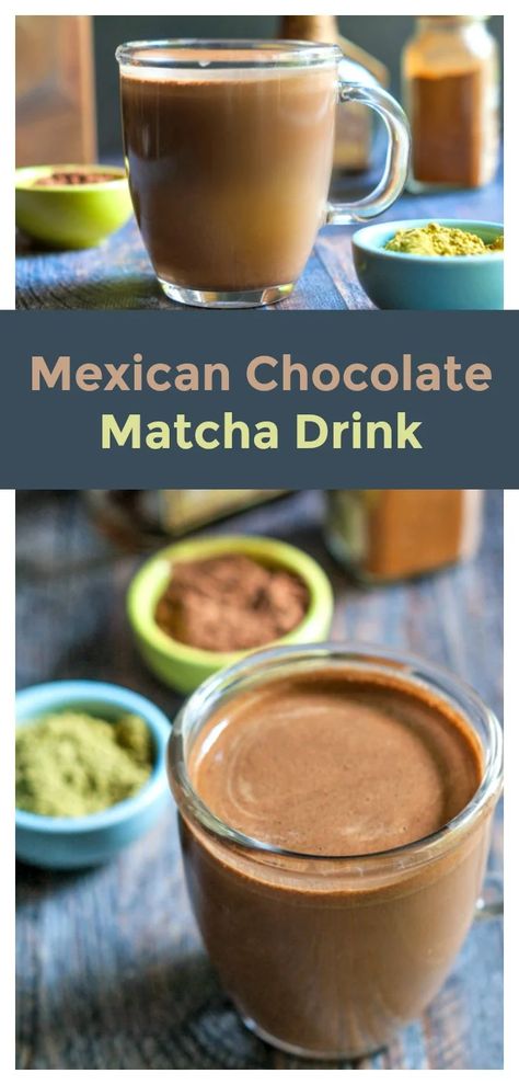 Matcha Drink Recipes, Coffee Recipe Healthy, Matcha Green Tea Recipes, Paleo Drinks, Drink Healthy, Drink Party, Green Tea Recipes, Matcha Drink, Mexican Chocolate