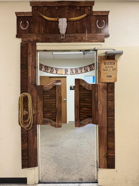 My First Rodeo Party Essentials My First Rodeo Party, Wild Wild West Party, Western House Decor, First Rodeo Party, Western Door, Country Western Party, Wild West Saloon, Country Western Parties, Western Classroom