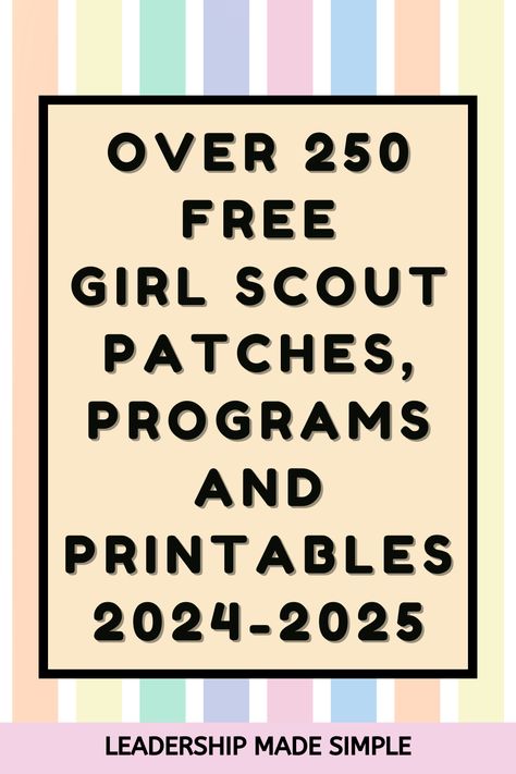 Free Girl Scout Patch Programs Girl Scout Cookie Goal Tracker, Girl Scout Cookie Activities, Girl Scout Brownies Activities, Girl Scout Badges Requirements, Cadette Girl Scout Badges, Girl Scout Meeting Ideas, Girl Scout Gifts, Gs Swaps, Girl Scout Cookie Sales