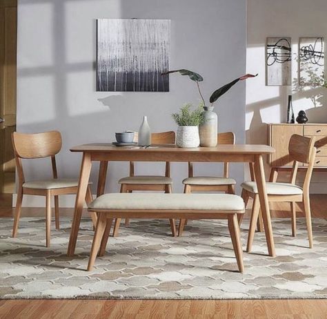 6 Seater Dining Table, 7 Piece Dining Set, Kitchen Room Design, Kitchen Furniture Design, Skagen, Table Ideas, Dining Room Design, Dining Table Chairs, Modern Dining