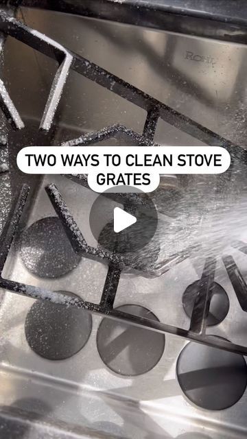 Kellsie Zapata | Cleaning Tutorials & Motivation on Instagram: "Got dirty stove grates? Here are two ways that I cleaned them.

If they are not too dirty, I use Dawn power wash. But sometimes, they still look ashy, so I follow up with stove polish. If the stove grates are really dirty, I will use easy off. I prefer to use the blue can of easy off. #stovegrates #kitchencleaning #stovecleaning #trending" How To Clean Stove Top Grates, Stove Top Cleaning, Clean Stove Top Grates, Dawn Power Wash, Clean Stove Grates, Stove Cleaning, Clean Stove Top, Clean Stove, Deep Cleaning Checklist