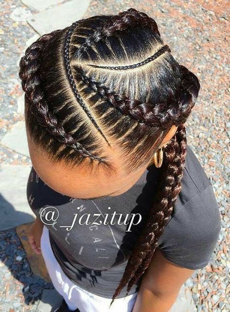 Two Braid Hairstyles, Twisted Hair, Feed In Braids Hairstyles, Feed In Braid, Two Braids, Beautiful Braids, Girls Braids, Cornrow Hairstyles, African Braids Hairstyles