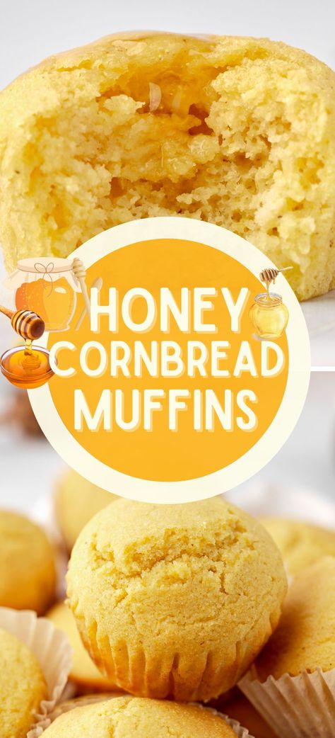 Moist Sweet Cornbread Muffins, Sweet Corn Muffins Moist, Sweet Honey Cornbread Muffins, Homemade Corn Muffins Sweet Cornbread, Sweet And Moist Honey Cornbread, Honey Cornbread With Corn, The Best Cornbread Muffins, Honey Butter Corn Muffins, Sweet Jiffy Cornbread Muffins