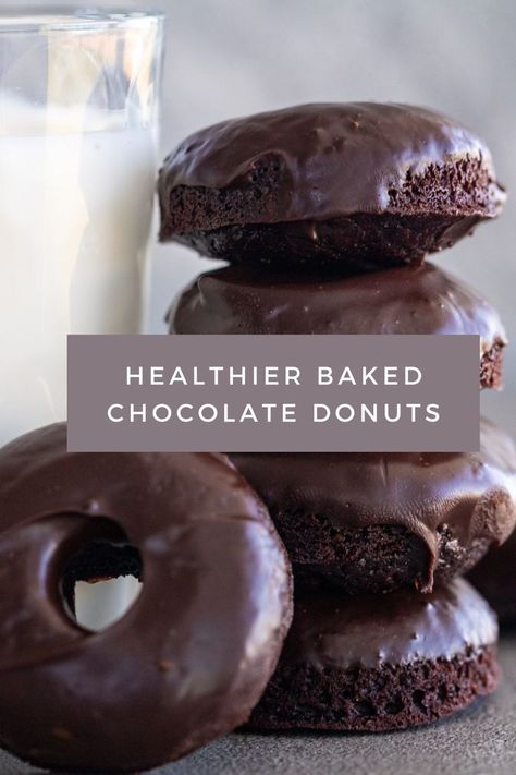 Do you love chocolate donuts, but are looking for a healthier option? There are a few things that make this a healthier sweet treat. They are mini donuts, so smaller portions. They are also made with whole wheat flour, whole grains are so good for us! These donuts also have reduced sugar. But, do not worry, they are still rich, dark, and delicious! Healthy Chocolate Donuts Baked, Healthy Chocolate Donut Recipe, Healthy Baked Doughnut Recipes, Black Bean Donut Recipe, Healthier Donut Recipes, Whole Wheat Donut Recipe, Healthy Mini Donut Maker Recipes, Healthy Mini Donut Recipe, Healthy Donuts Clean Eating