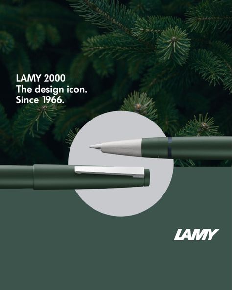 Commemorating 58 years of the iconic 2000 series, LAMY introduces the LAMY 2000 Special Edition 2024 Pine Fountain Pen. #lamy2k #lamy2000 #lamy2000pine #lamyspecialedition2024 #lamy2000limitededition Lamy 2000, Fountain Pen, Icon Design, Pen, Quick Saves