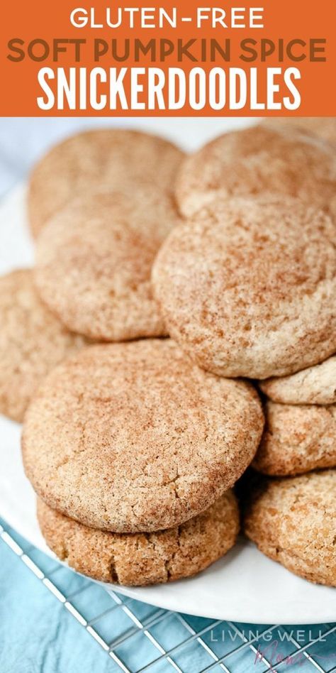 Gluten Free Pumpkin Snickerdoodle Cookies, Gluten Free Pumpkin Snickerdoodles, Gluten Free Snickerdoodle Cookies, Gluten Free Pumpkin Cookies, Gluten Free Christmas Recipes, Gerd Recipes, Gluten Free Pumpkin Recipes, Gluten Free Pumpkin Spice, Pumpkin Spices