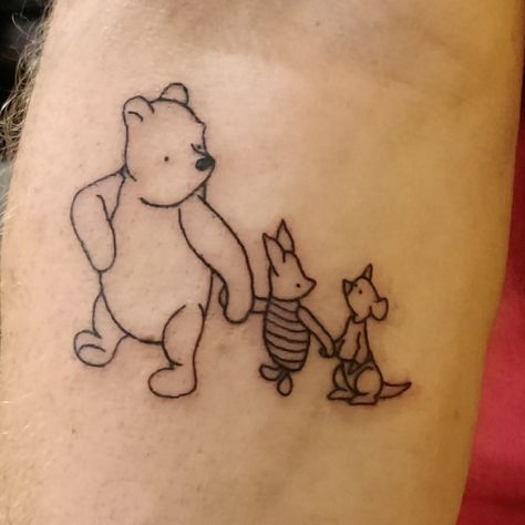 Winnie The Pooh Roo Tattoo, Tigger Tattoo, Piglet Tattoo, Eeyore Tattoo, Roo Winnie The Pooh, Winnie The Pooh Tattoo, Pooh Tattoo, Winnie The Pooh Tattoos, Winnie The Pooh Drawing