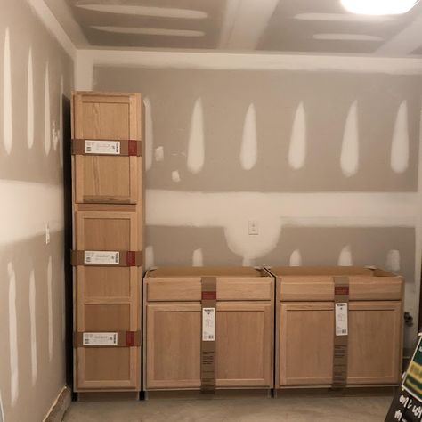 GARAGE MAKEOVER UNDER $1,000 | A Classy Fashionista Garage Makeover Cabinets, Beautiful Garage Storage, Lowes Garage Storage Cabinets, Cabinets For Garage Storage, Stock Pantry Cabinets, Stock Cabinets For Garage, Garage Laundry Storage Ideas, Small Garage Design Ideas, Craft Garage Ideas