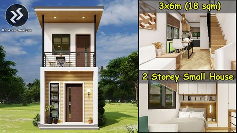 Small House Design 2 Storey, Small House 2 Storey Design, Small 2 Storey House Design, 2 Storey Small House Design, Small 2 Storey House, 2 Storey Small House, House Plans 2 Storey, 3 Storey House Design, Arch Designs