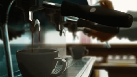 GIF - - Discover & Share GIFs Anime Is Life, Ride Your Wave, Anime Coffee, Coffee Gif, Coffee Wallpaper, Banner Gif, Anime Figurines, Animation Reference, Aesthetic Gif