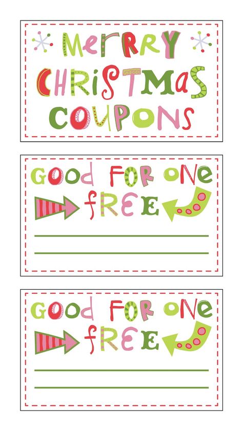 FREE printable christmas coupons{fontaholic} Christmas Coupon Template, Free Coupon Template, Behavior Documentation, Coupon Books, Hannukah Gift, Christmas Gift Certificate, Christmas Coupons, Gratis Printables, How To Believe